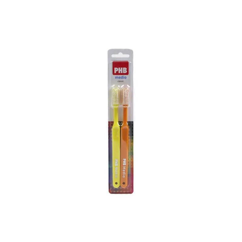PHB Classic Cepillo Dental Medio Adulto 2uts