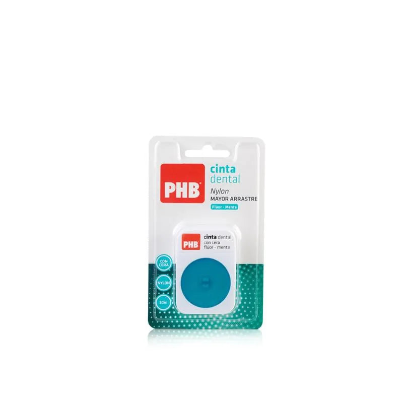PHB Dental Tape 50m with Fluoride and Mint