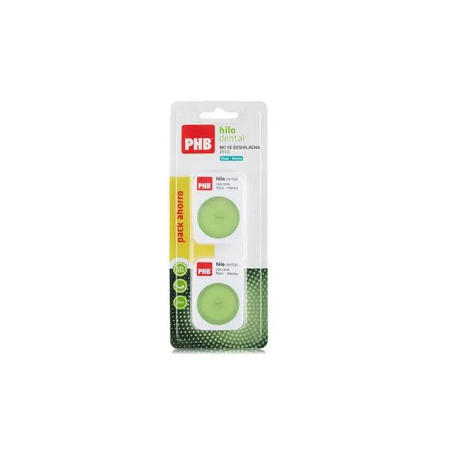 PBH Phb Fluoride y Peppermint Dental Floss 50m Double Wax