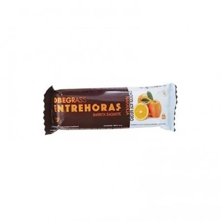 Actafarma Obegrass Entrehoras Barrita De Chocolate y Naranja 20 Units Actafarma
