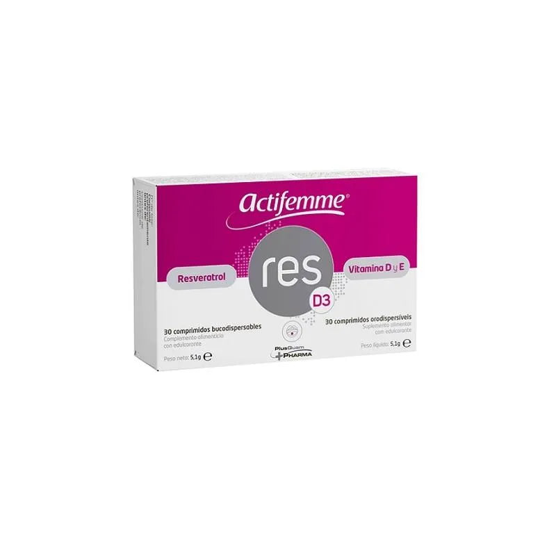 Actifemme Resveratrol RESD3 | Vitamin D, 30 tablets