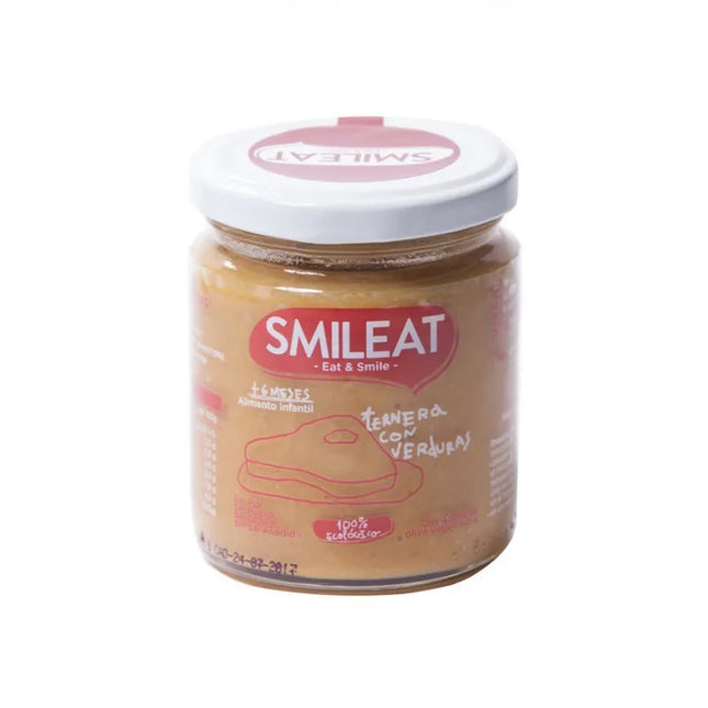 Smileat Potito Bio Ternera Con Verduras, 230 g