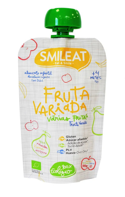 Smileat Pouch Fresa Platano, 100 g