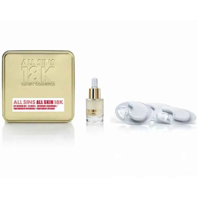 ALL SINS 18K All Skin Eye Rescue 21 Days Intensive Treatment Unisex, Set 2 Pieces