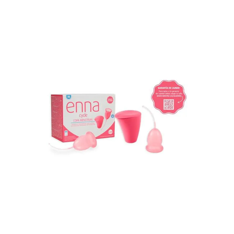 ENNA Cycle Menstrual Cup Size M 2 Cups Sterilizer