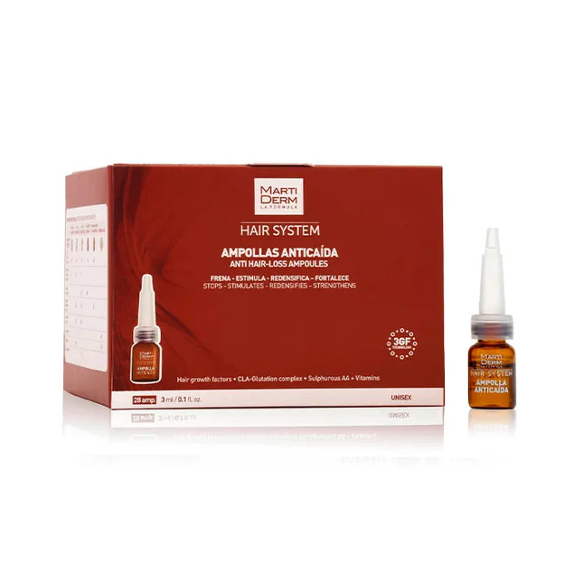 Martiderm Hair System Anti-Hair Lose 28 Ampoules Unisex