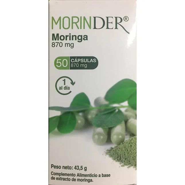 Denuvi Morinder Moringa 870mg, 50 capsules