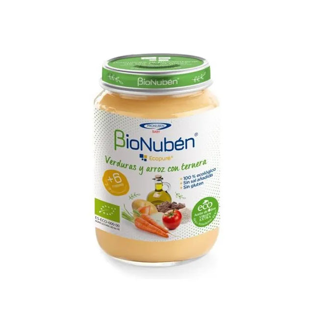 Bionubén Ecopure Vegetables Rice Beef, 250 g