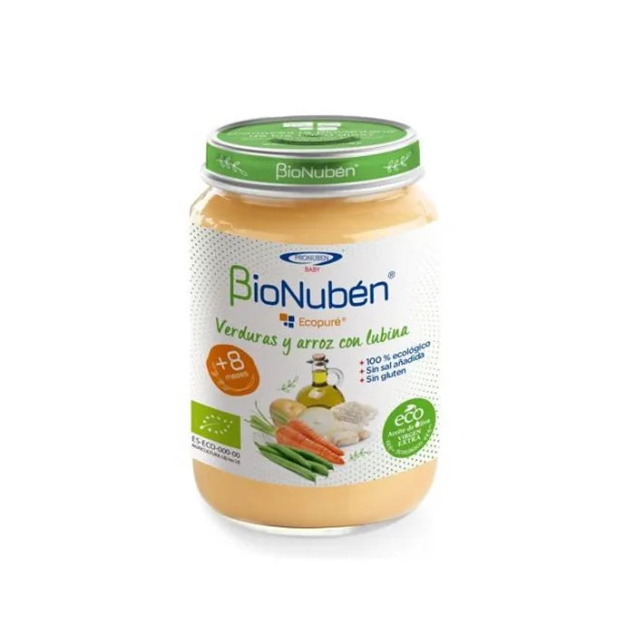 Bionubén Ecopure Vegetables Rice Sea bass, 250 g