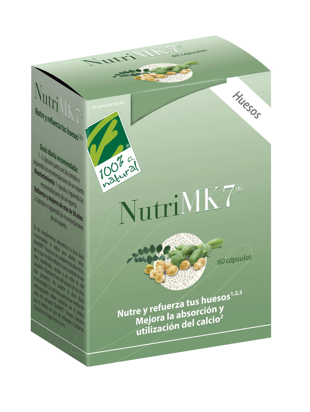 100%NATURA Nutrimk7 Huesos 60 Capsulas
