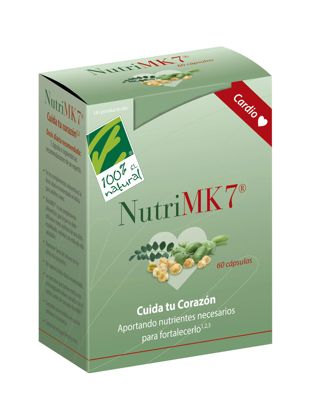 100%NATURA Nutrimk7 Cardio 60 Perlas