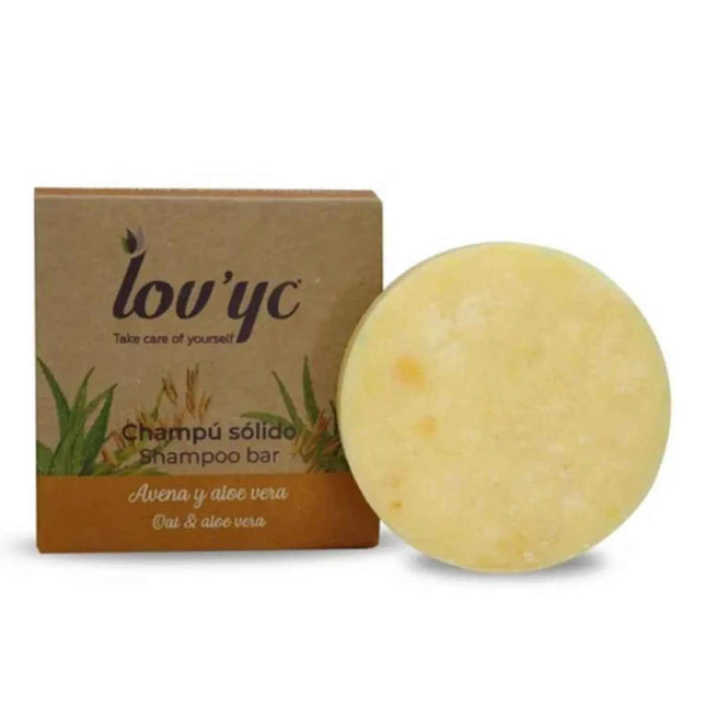 ELIE SAAB Lovyc Avena y Aloe Vera Champu Solido Unisex, 50 g