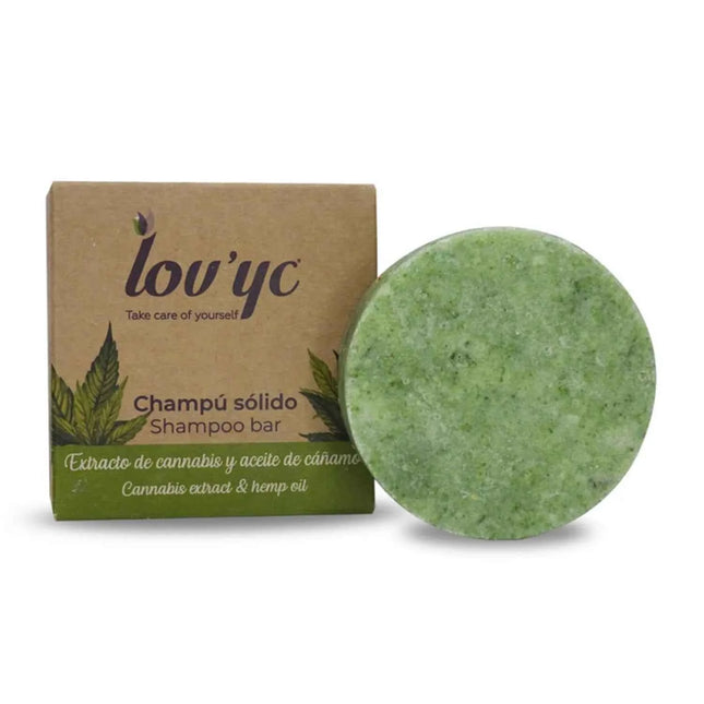 ELIE SAAB Lovyc Cannabis y Aceite Champu Solido Unisex, 50 g