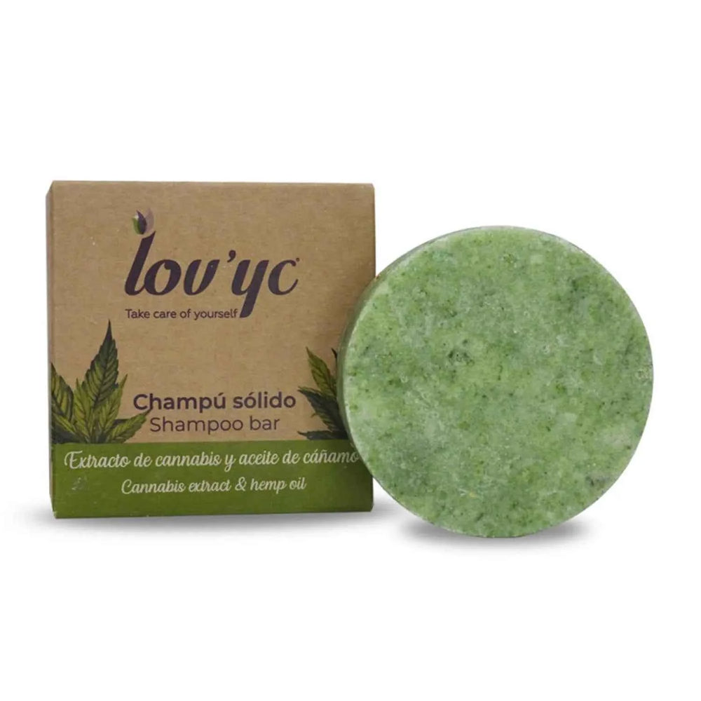 ELIE SAAB Lovyc Cannabis y Aceite Champu Solido Unisex, 50 g