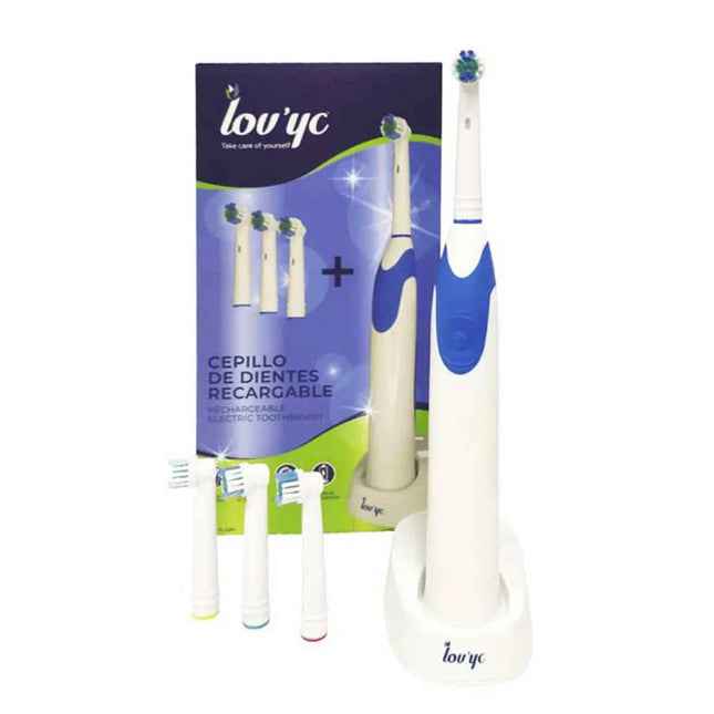 Elie Saab Lovyc Recargable Cepillo De Dientes Electrico 4 Cabezales Unisex, 1 Units