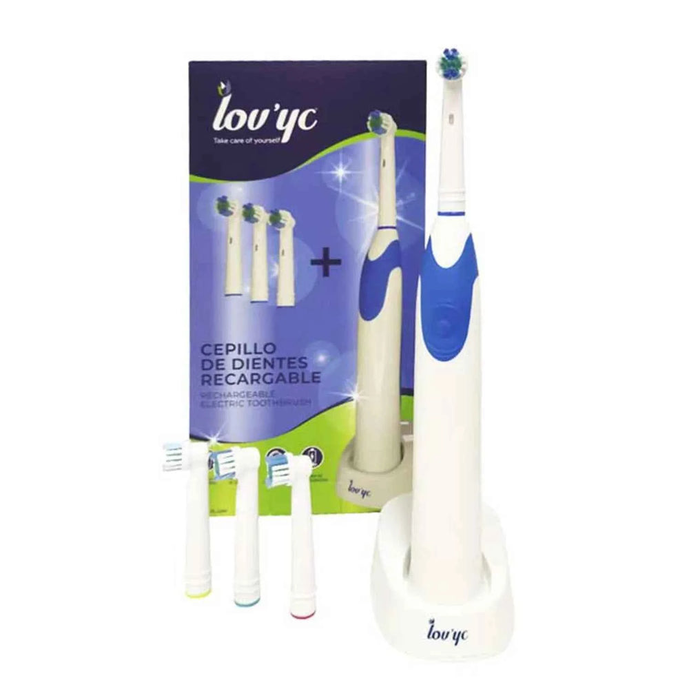 Elie Saab Lovyc Recargable Cepillo De Dientes Electrico 4 Cabezales Unisex, 1 Units