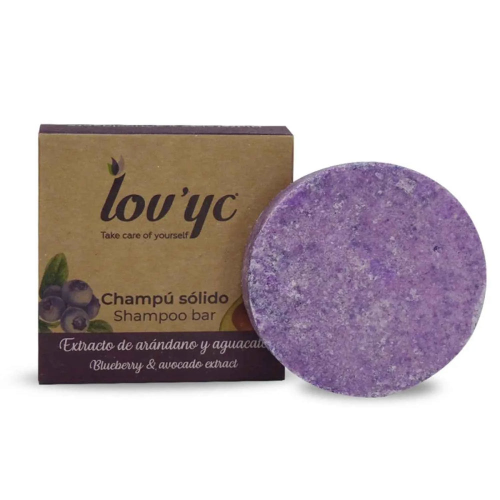 ELIE SAAB Lovyc Arandanos y Aguacate Champu Solido Unisex, 50 g