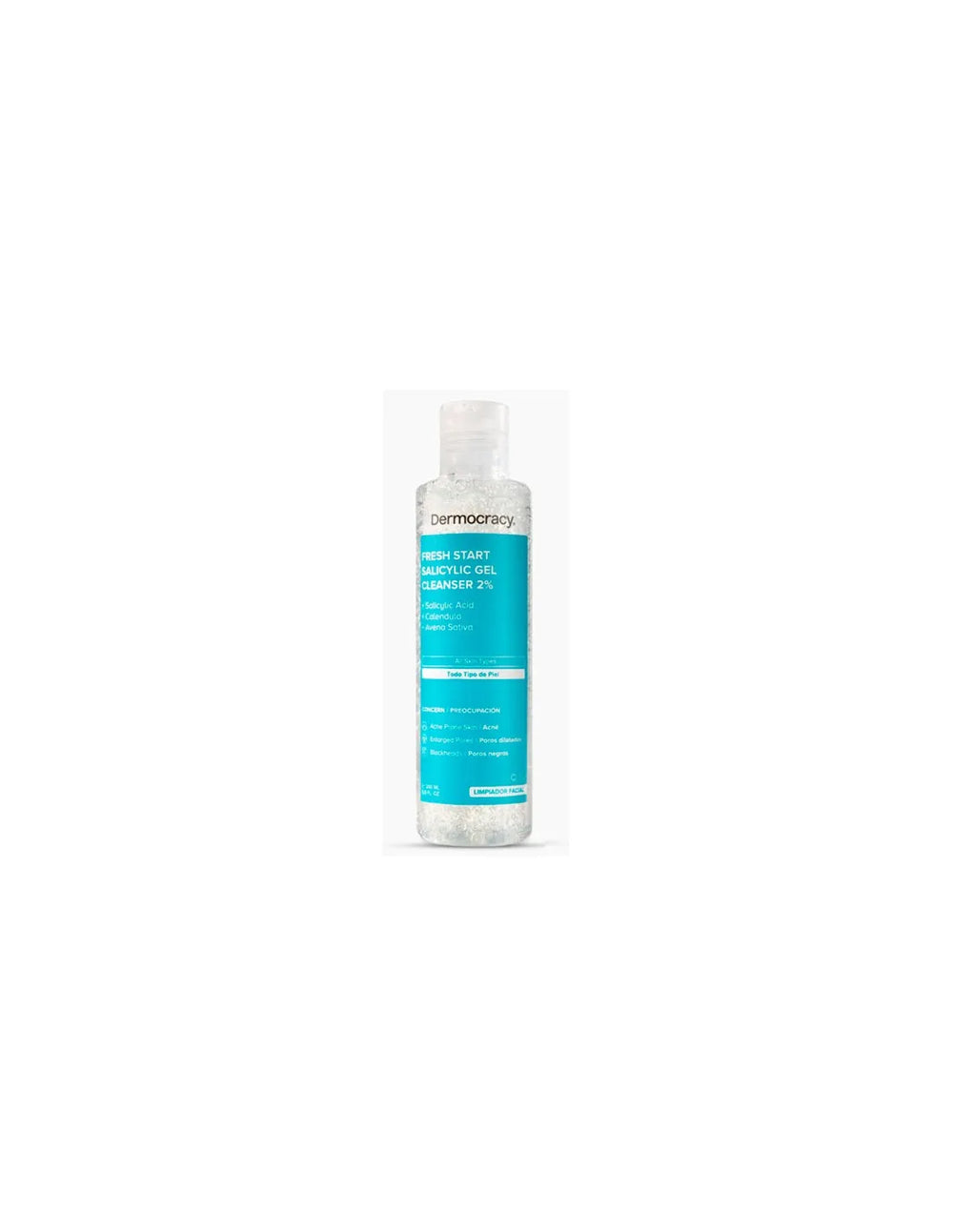 Dermocracy 2 [ácido Salicílico] – Gel Limpiador Desmaquillante Unisex, 200 ml
