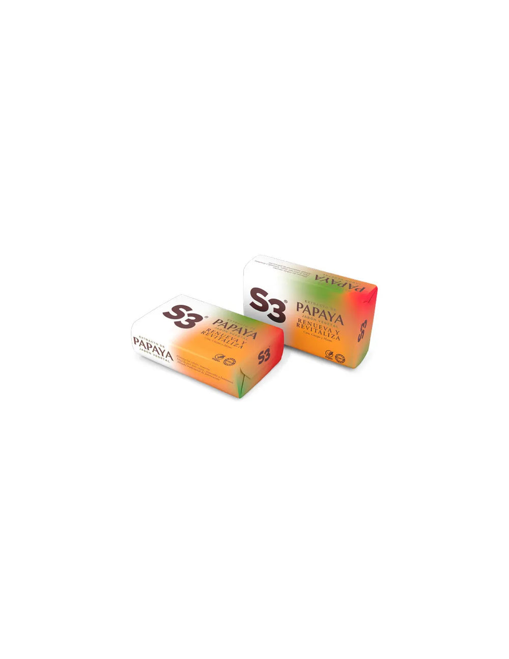 Legrain S3 Pastilla Jabon Papaya Unisex, 2 X 125 g