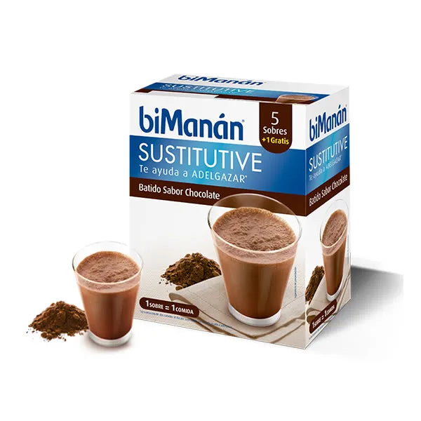 Bimanán Sustitutive Chocolate Milkshake, 5 Units