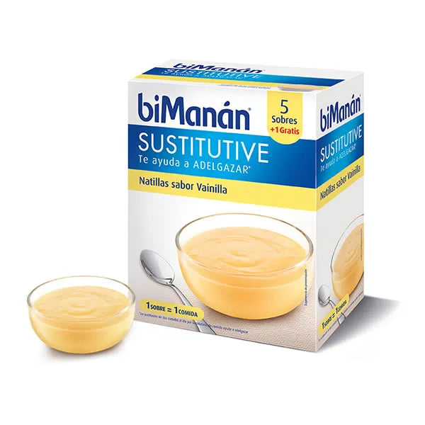 Bimanán Sustitutive Vanilla Custard, 5 Units