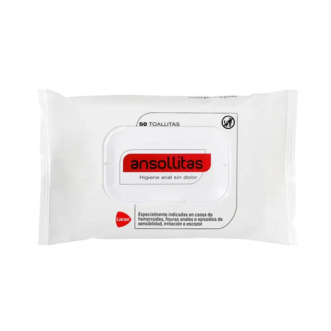 Lacer Ansollitas Anal Hygiene Wipes, 50 Units