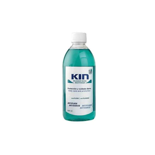 KIN Enjuague Bucal Anticaries Con Aloe Vera, 500 ml