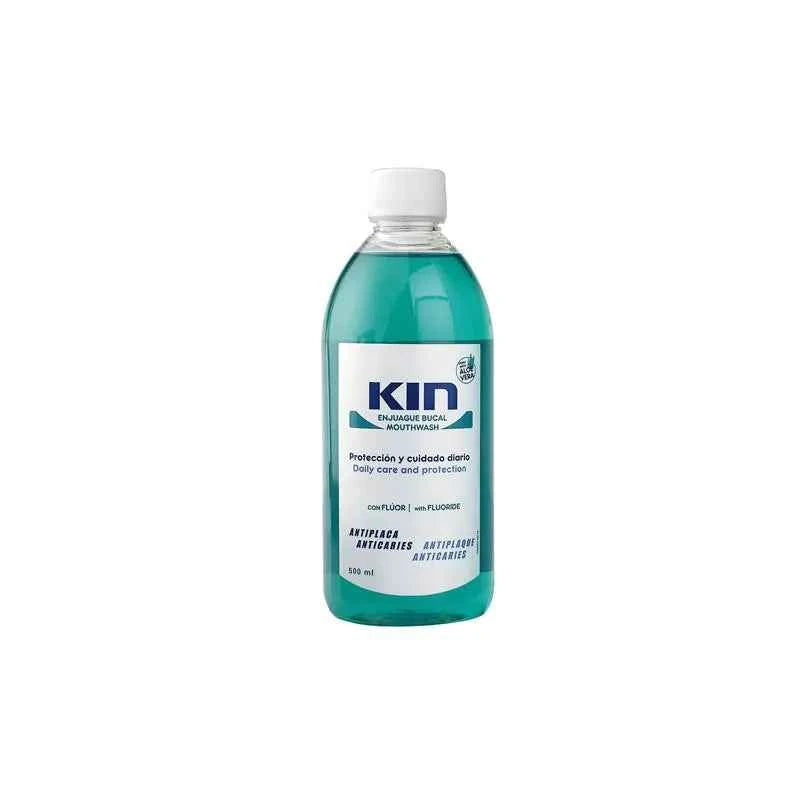 KIN Enjuague Bucal Anticaries Con Aloe Vera, 500 ml