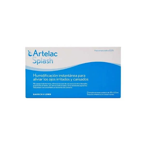 Artelac Splash Colirio Ojos Secos 0.5 ml 30 Monodosis