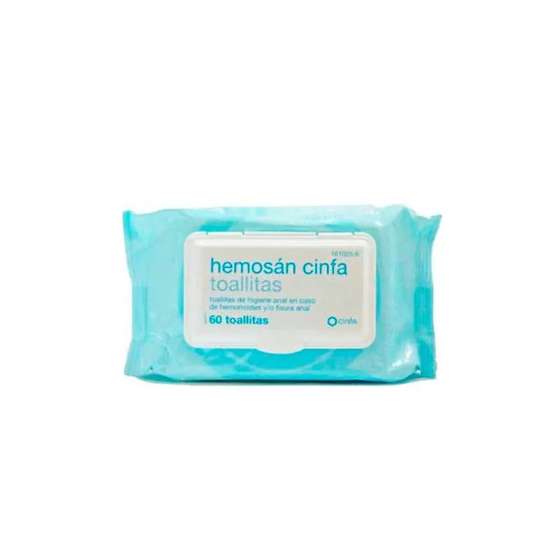 Cinfa Hemosán Toallitas, 60 Units