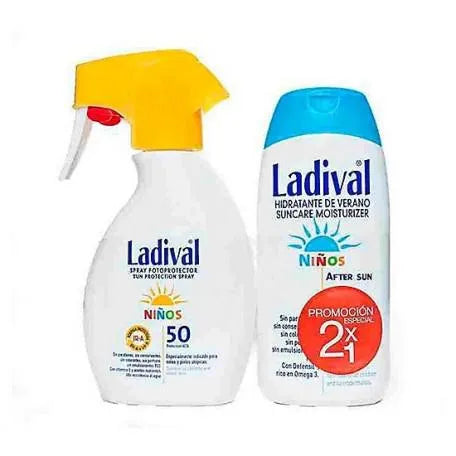 Ladival Duplo Protector Solar Para Niños Fps50 En – Spray Aftersun Ladival