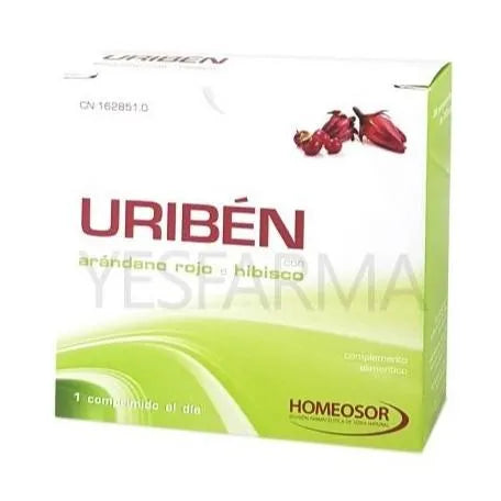 Pharmasor Uriben Sabor Arándano Rojo 28 Comprimidos Pharmasor