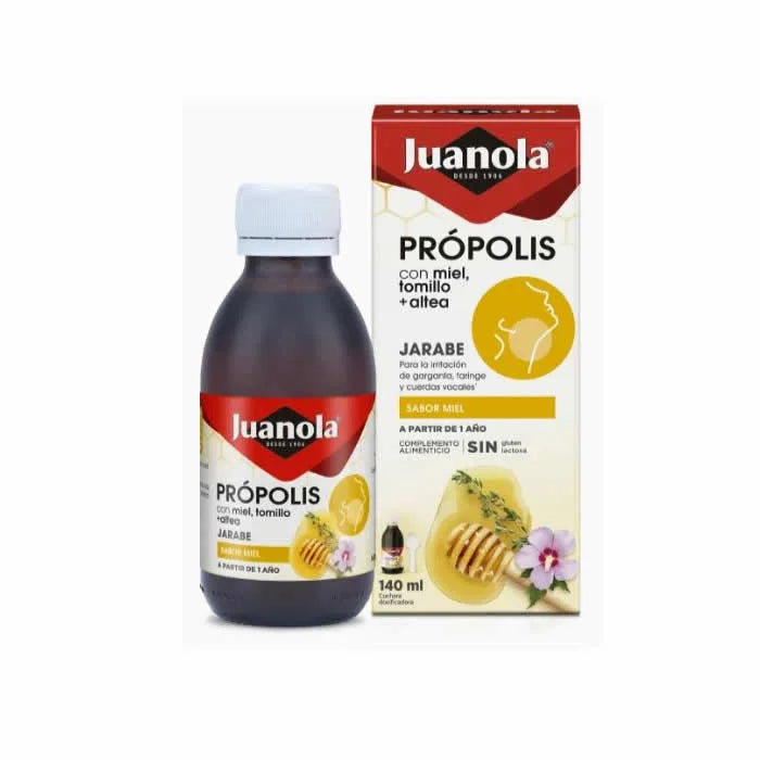 Juanola Propolis Honey Thyme Syrup, 140 ml