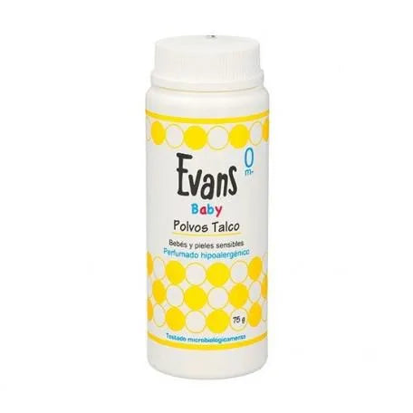 Evans Baby Polvos De Talco, 75 g