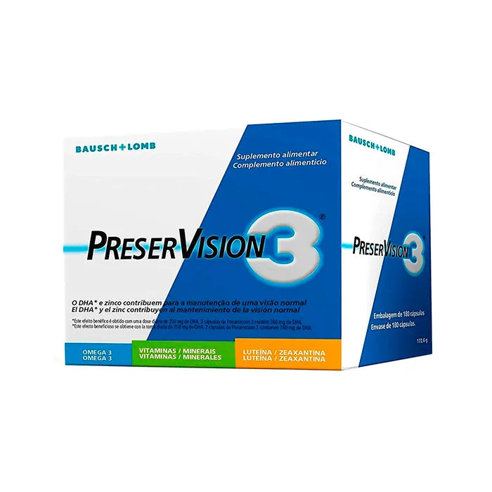 Bausch+lomb Preservision Pack Of 3 Months, 180 capsules