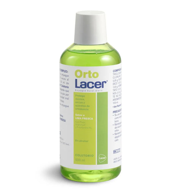 Ortholacer Mouthwash Lime Flavour, 500 ml