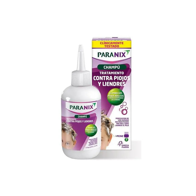 Perrigo Paranix – Shampoo Treatment Against Lice and Nits 200 ml Comb
