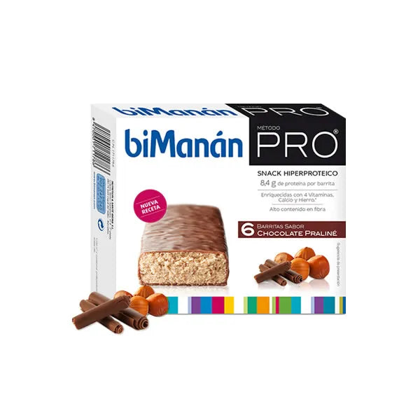 Bimanán Pro Praline Chocolate Bars, 6 Pieces