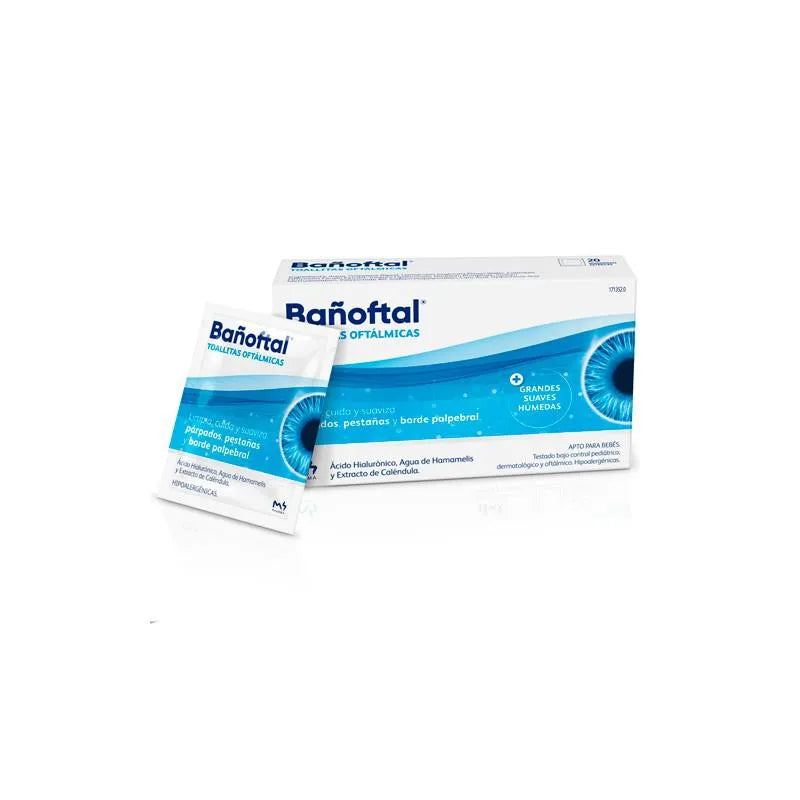 M4pharma Bañoftal Toallitas Oftálmicas Oculares Estéril, 20 Units