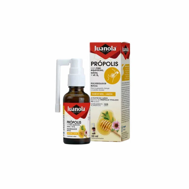 Juanola Propolis with Honey, Echinacea, Sage+ Vitamin B3 Oral – Spray, 30 ml