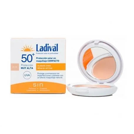 Ladival Protector Solar Con Maquillaje Compacto Arena Fps50 10 g Ladival