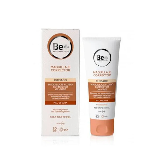 BE+ Concealer Fluid Make-up Spf20 Dark Skin, 40 ml