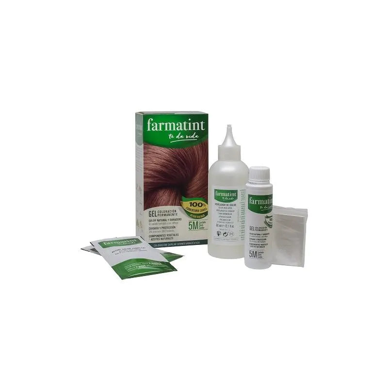 Farmatint 5m Castaño Claro Caoba Unisex, 135 ml