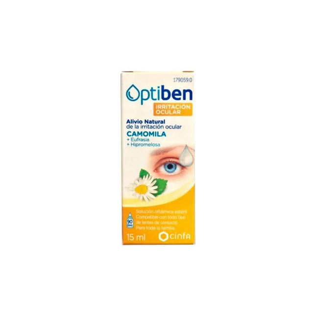 Optiben Irritated Eyes Sterile Eye Dryness Bottle, 15 ml