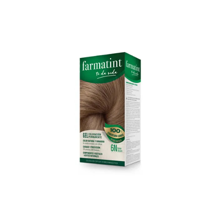 Farmatint Permanent Color – Gel 6N Dark Blonde Unisex, 150 ml