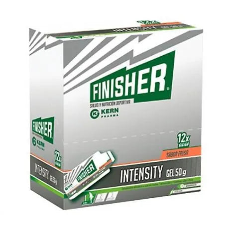 KERN Pharma Finisher Intensity – Gel Énergético Fresa 12 Geles De, 50 g