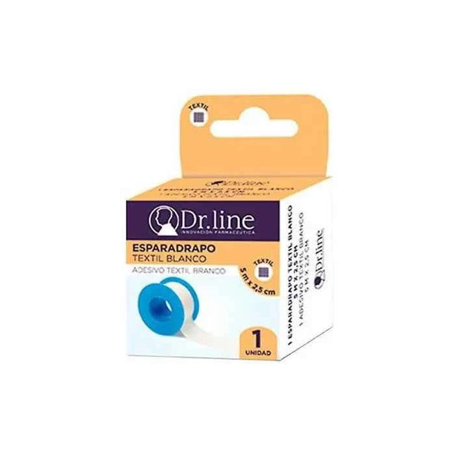 DR. LINE White Textile Tape 5x2,5cm X12