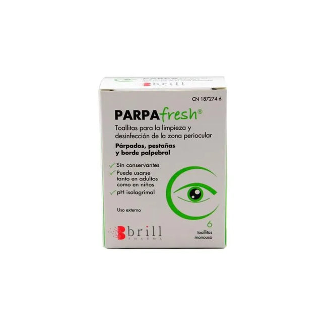 HYLO Parpafresh Toallitas Oculares, 6 Units