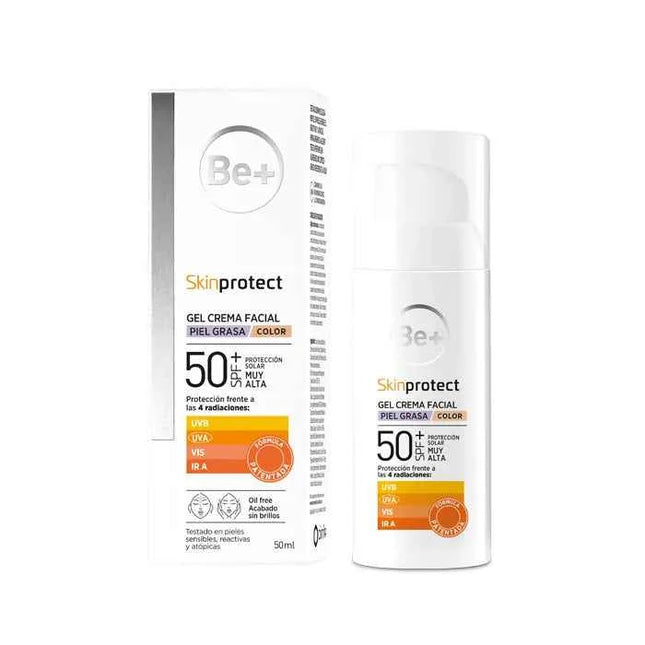 BE+ Skinprotect Oily Skin Colour Face – Gel Spf50+, 50 ml