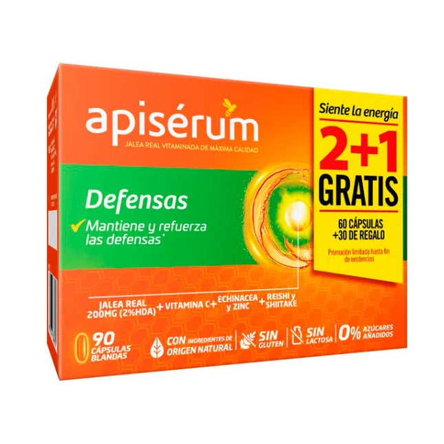Apisérum Defenses Pack 3 months, 90 capsules